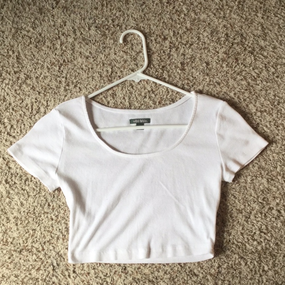 White crop top